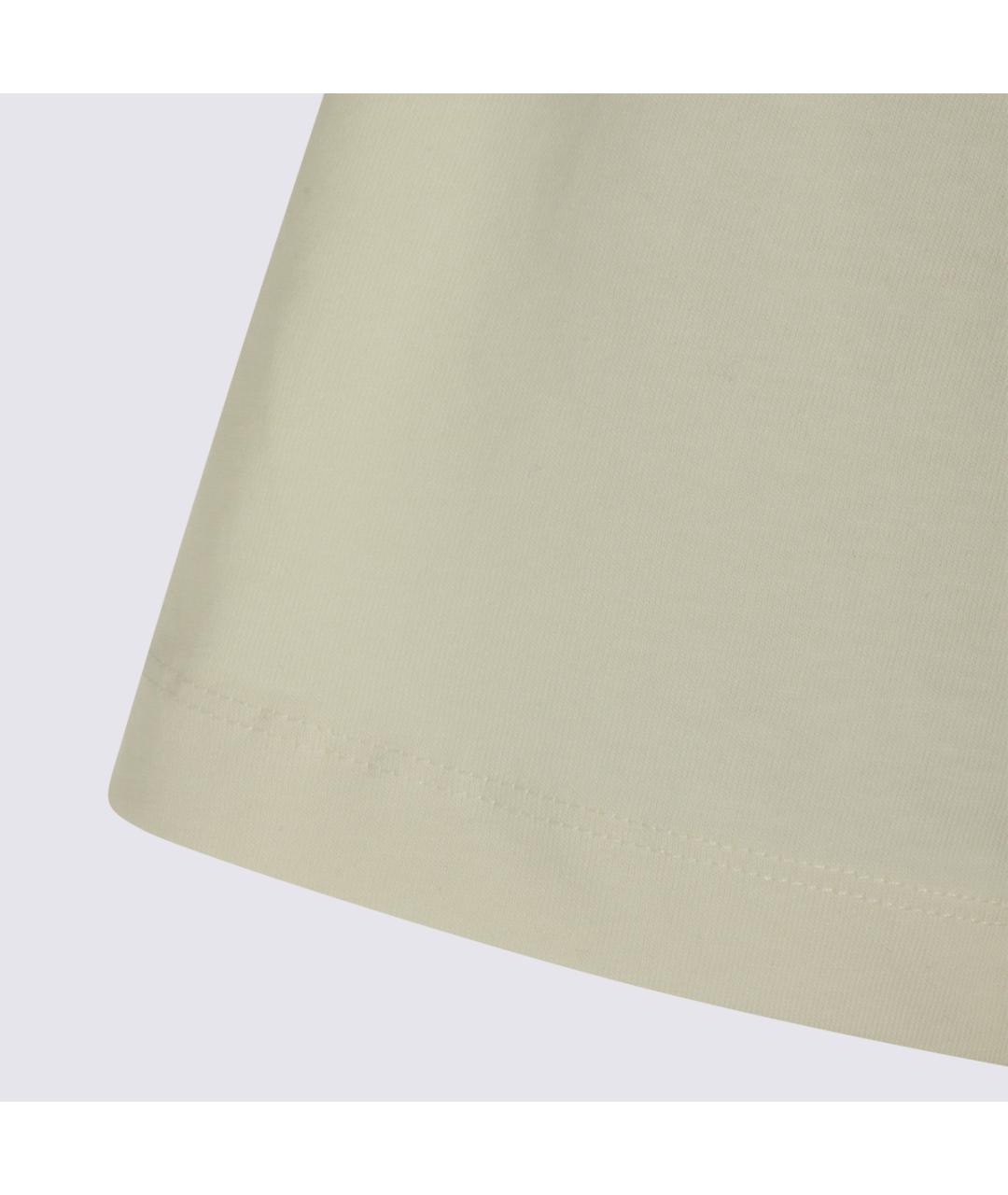 LAMINAR Бежевая хлопковая футболка, фото 4