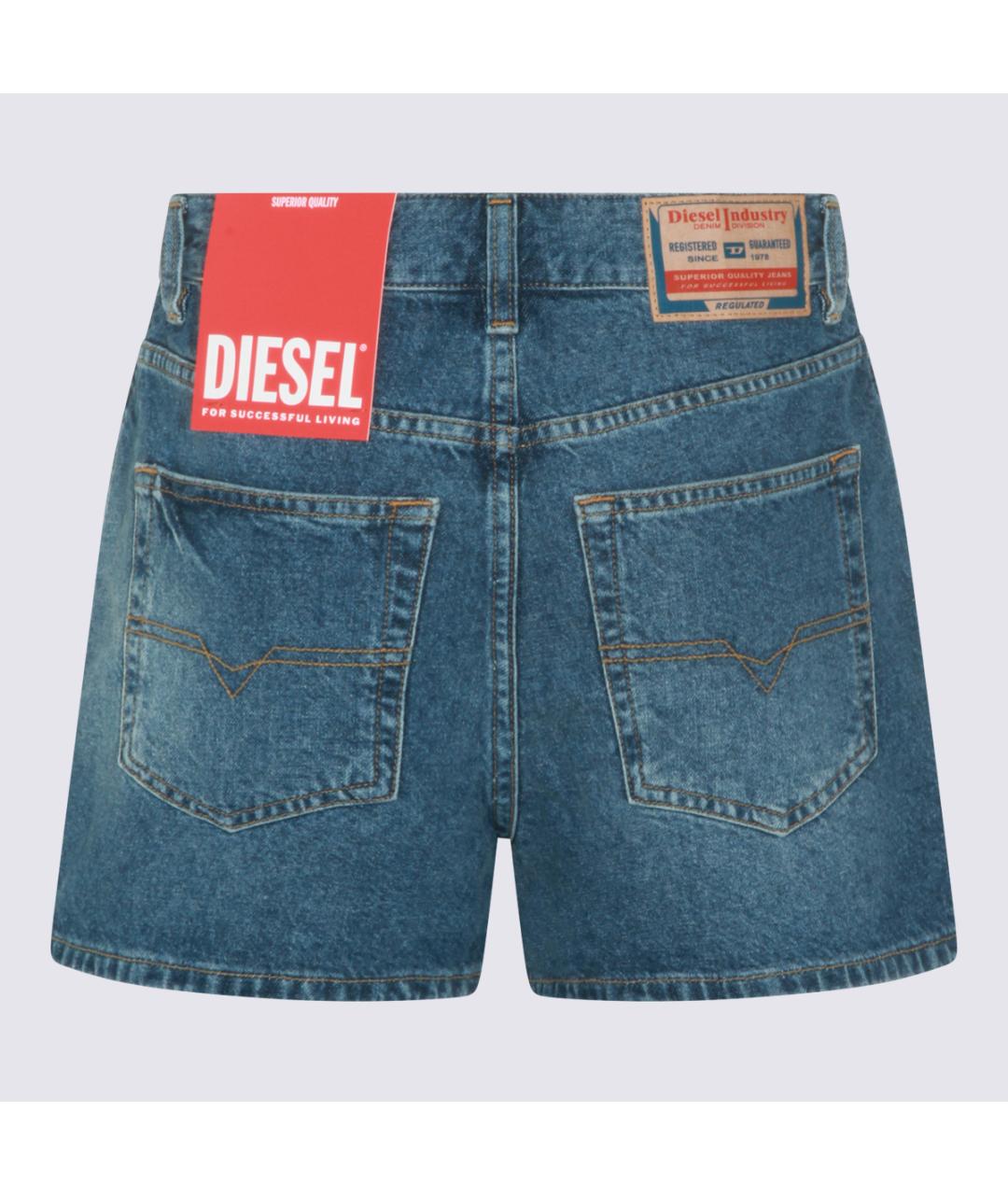 DIESEL Синие деним шорты, фото 2