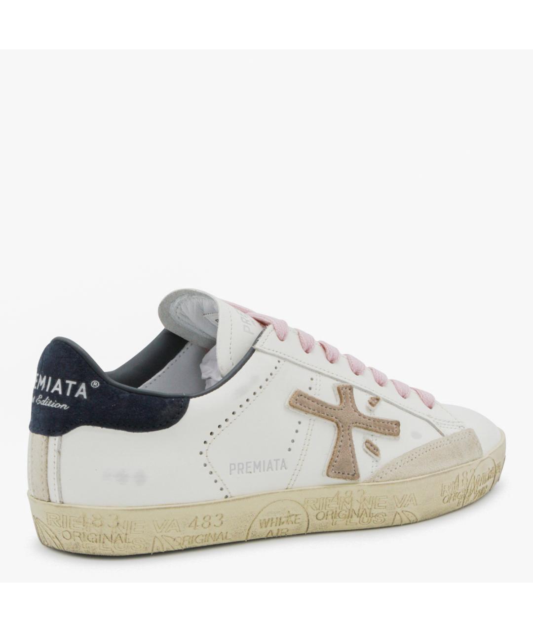 PREMIATA Белые кожаные кеды, фото 3