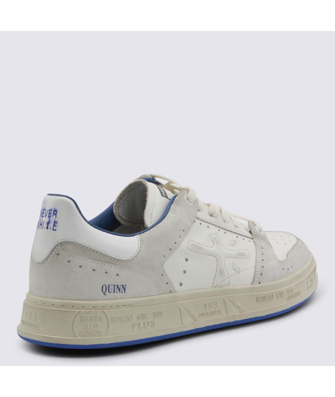 PREMIATA Белые кожаные низкие кроссовки / кеды, фото 3