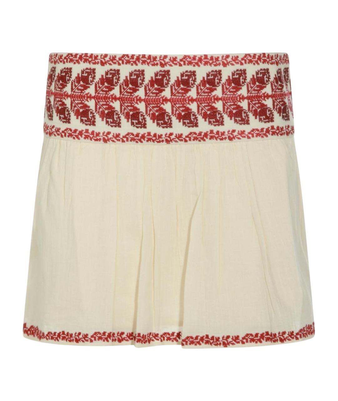 ISABEL MARANT ETOILE Бежевая вискозная юбка мини, фото 1