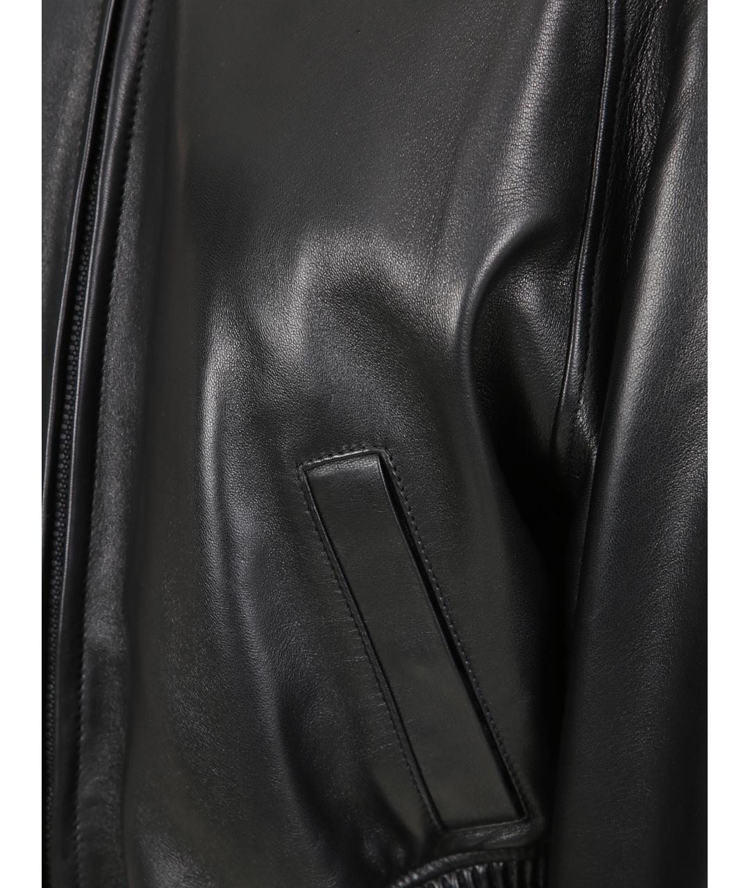 PHOEBE PHILO Черная кожаная куртка, фото 3