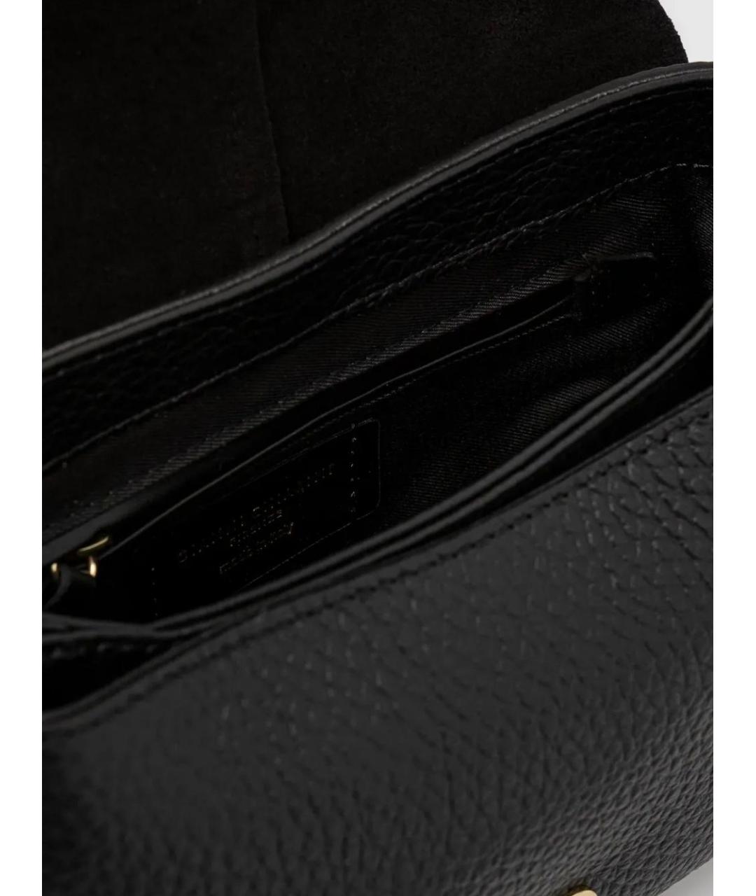 Gianni Chiarini Черная кожаная сумка через плечо, фото 4