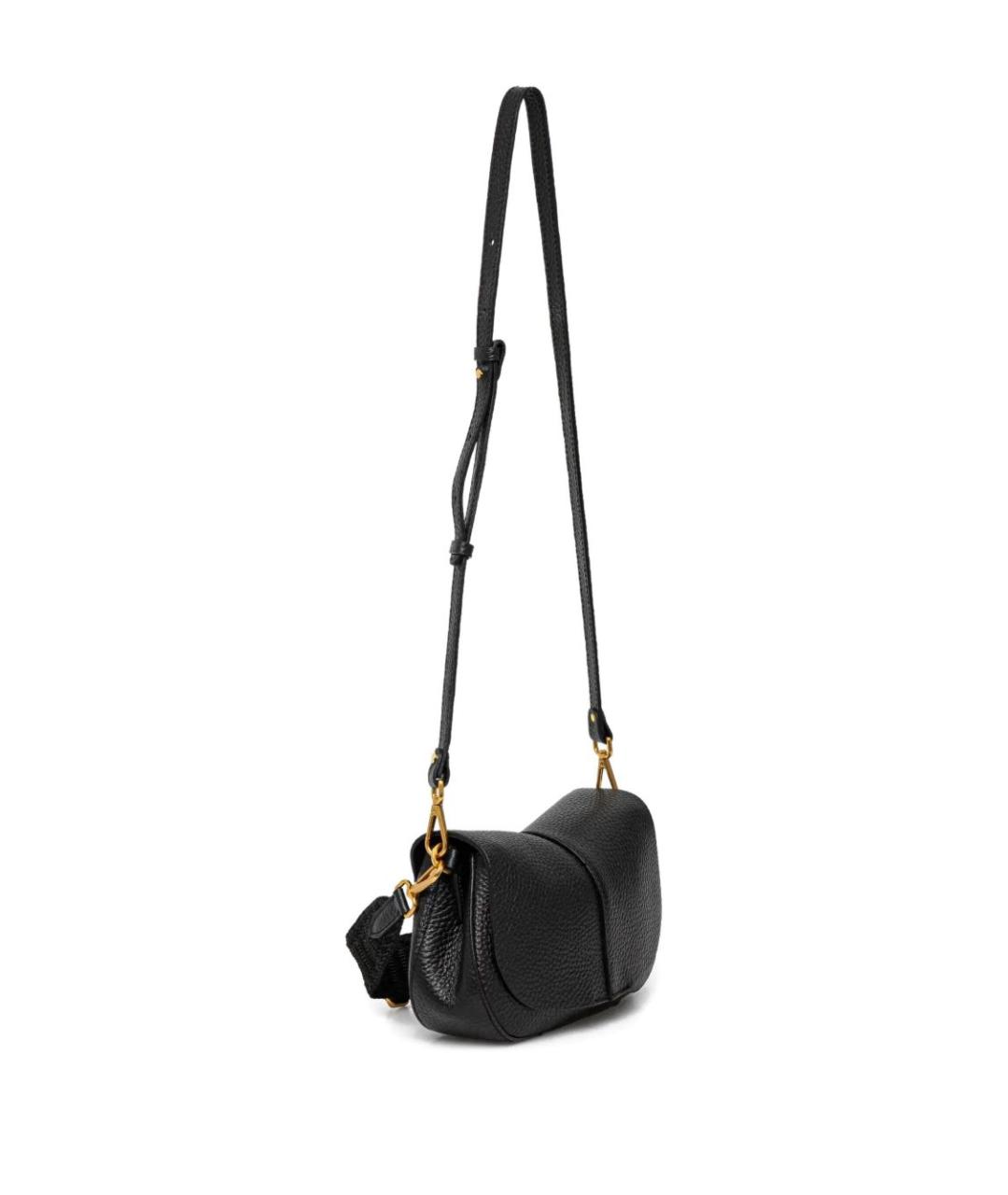 Gianni Chiarini Черная кожаная сумка через плечо, фото 2