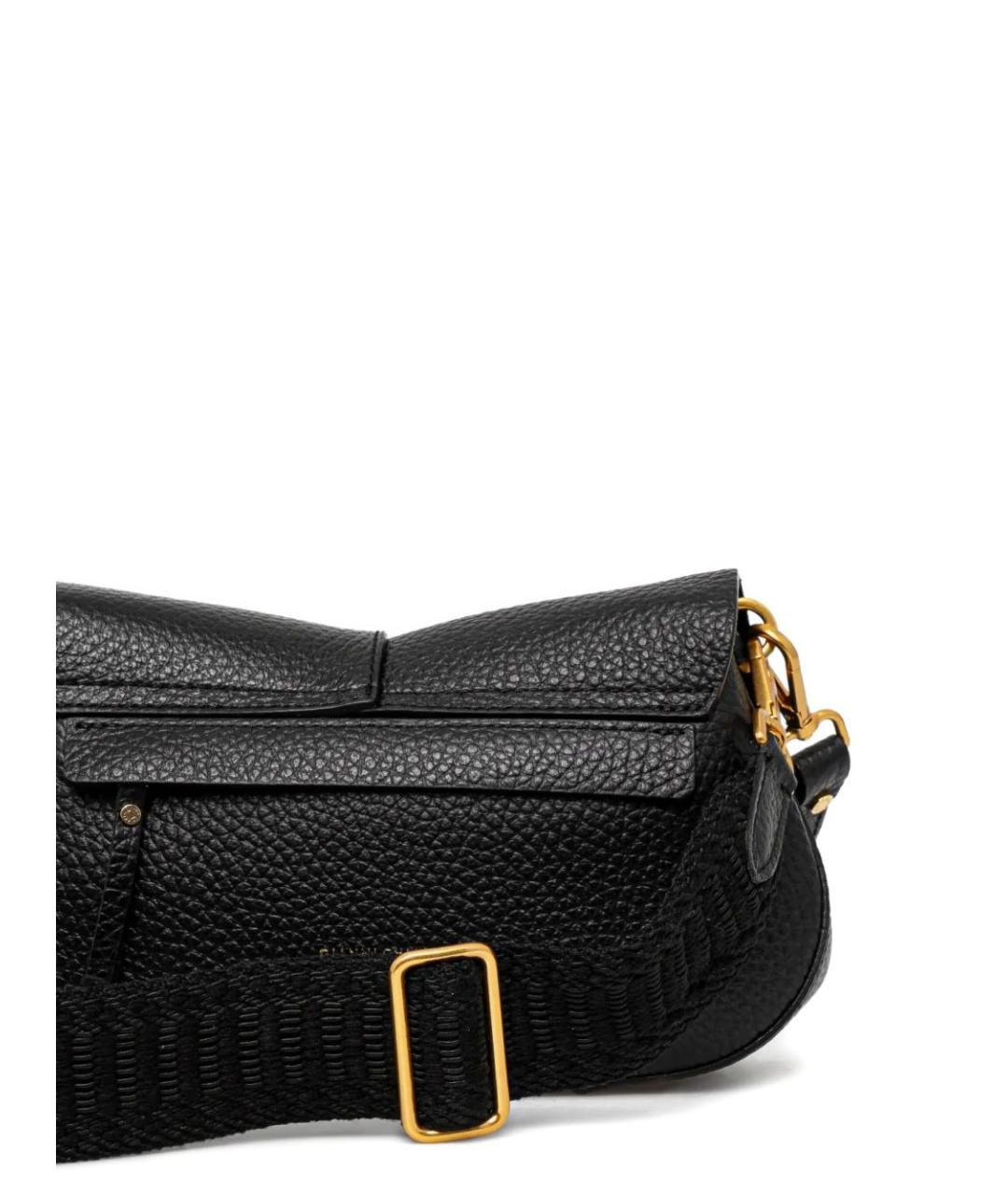 Gianni Chiarini Черная кожаная сумка через плечо, фото 3