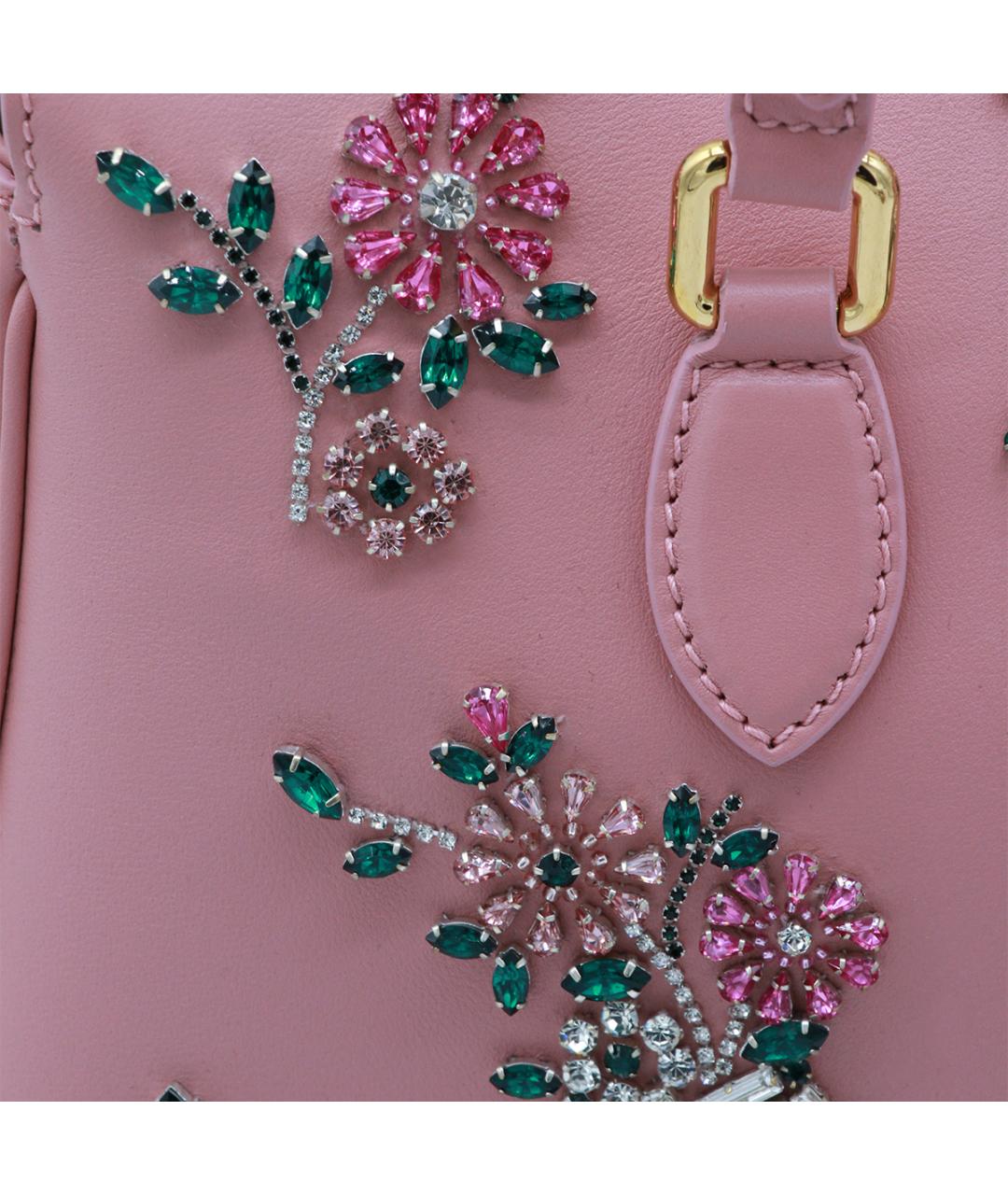 DOLCE&GABBANA Розовая кожаная сумка тоут, фото 4