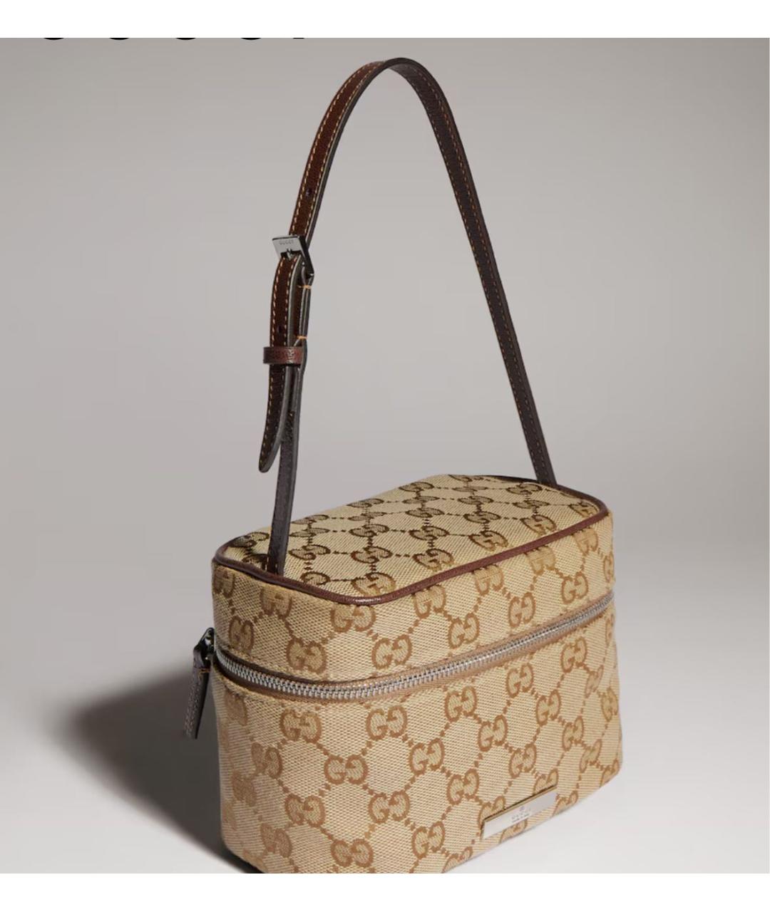 GUCCI Бежевая сумка с короткими ручками, фото 4