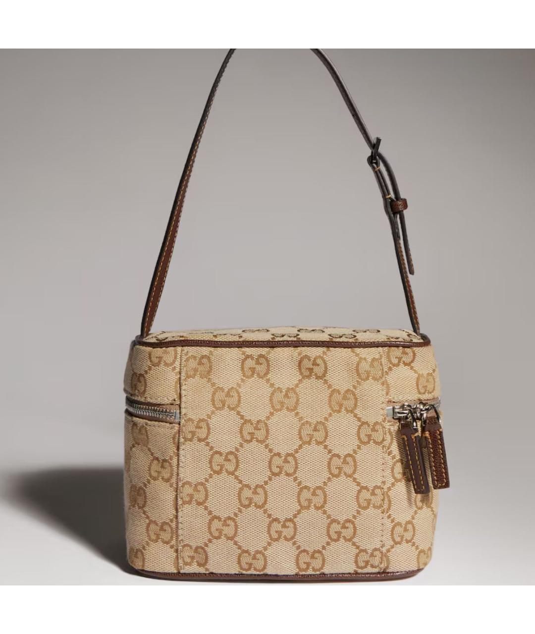 GUCCI Бежевая сумка с короткими ручками, фото 6