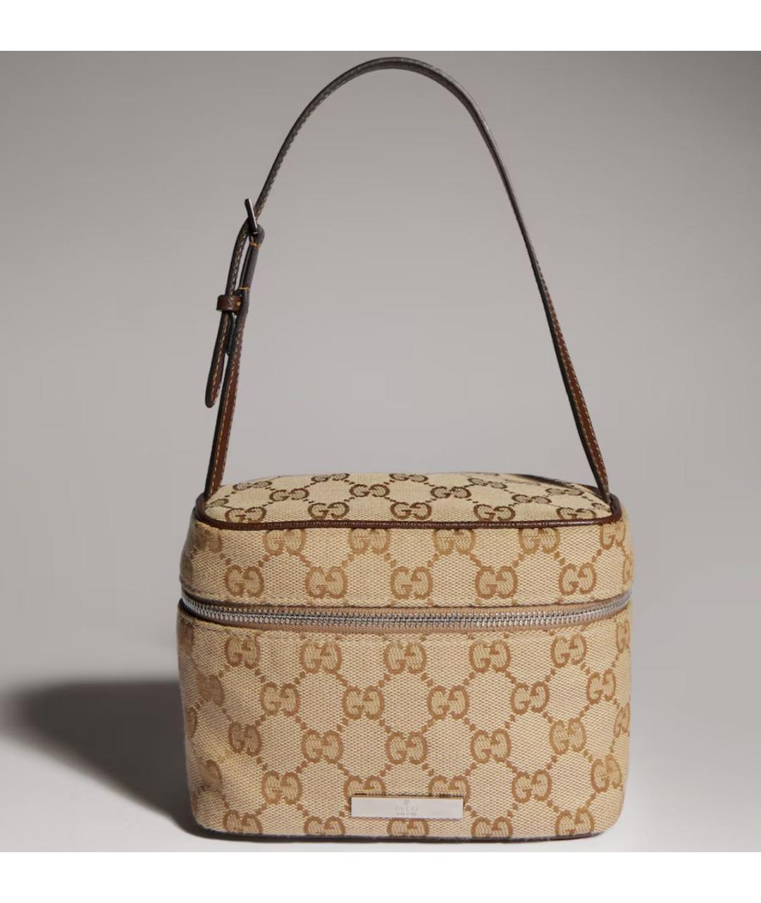 GUCCI Бежевая сумка с короткими ручками, фото 7