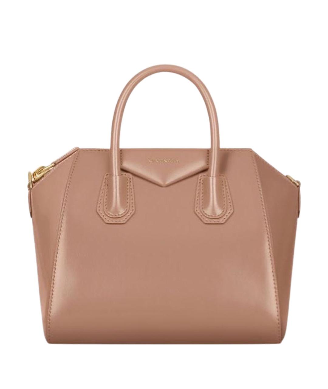 GIVENCHY Розовая кожаная сумка с короткими ручками, фото 1