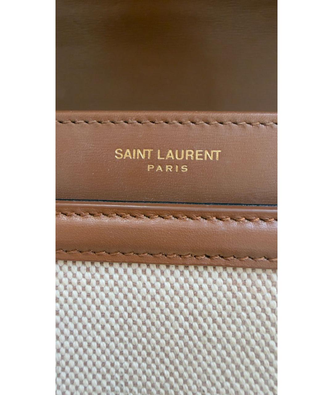 SAINT LAURENT Коричневая сумка через плечо, фото 6