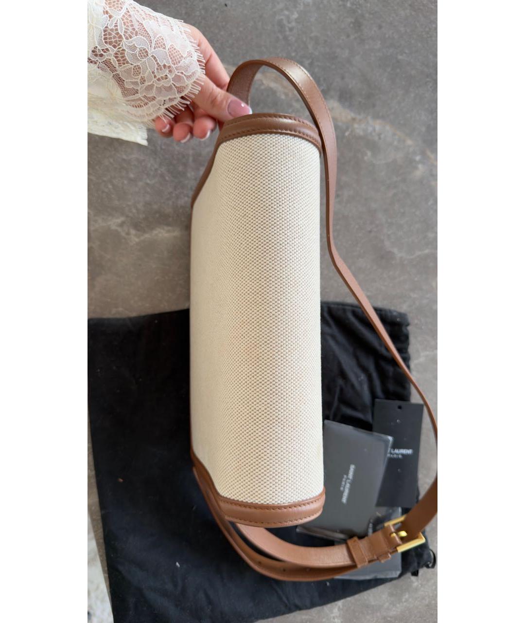 SAINT LAURENT Коричневая сумка через плечо, фото 2