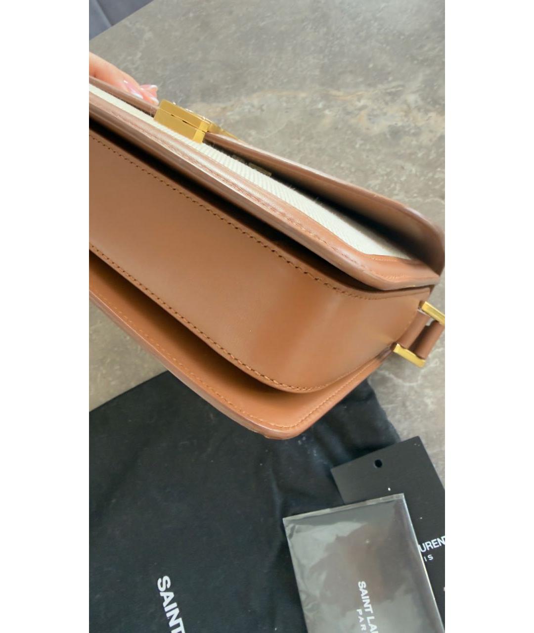 SAINT LAURENT Коричневая сумка через плечо, фото 8