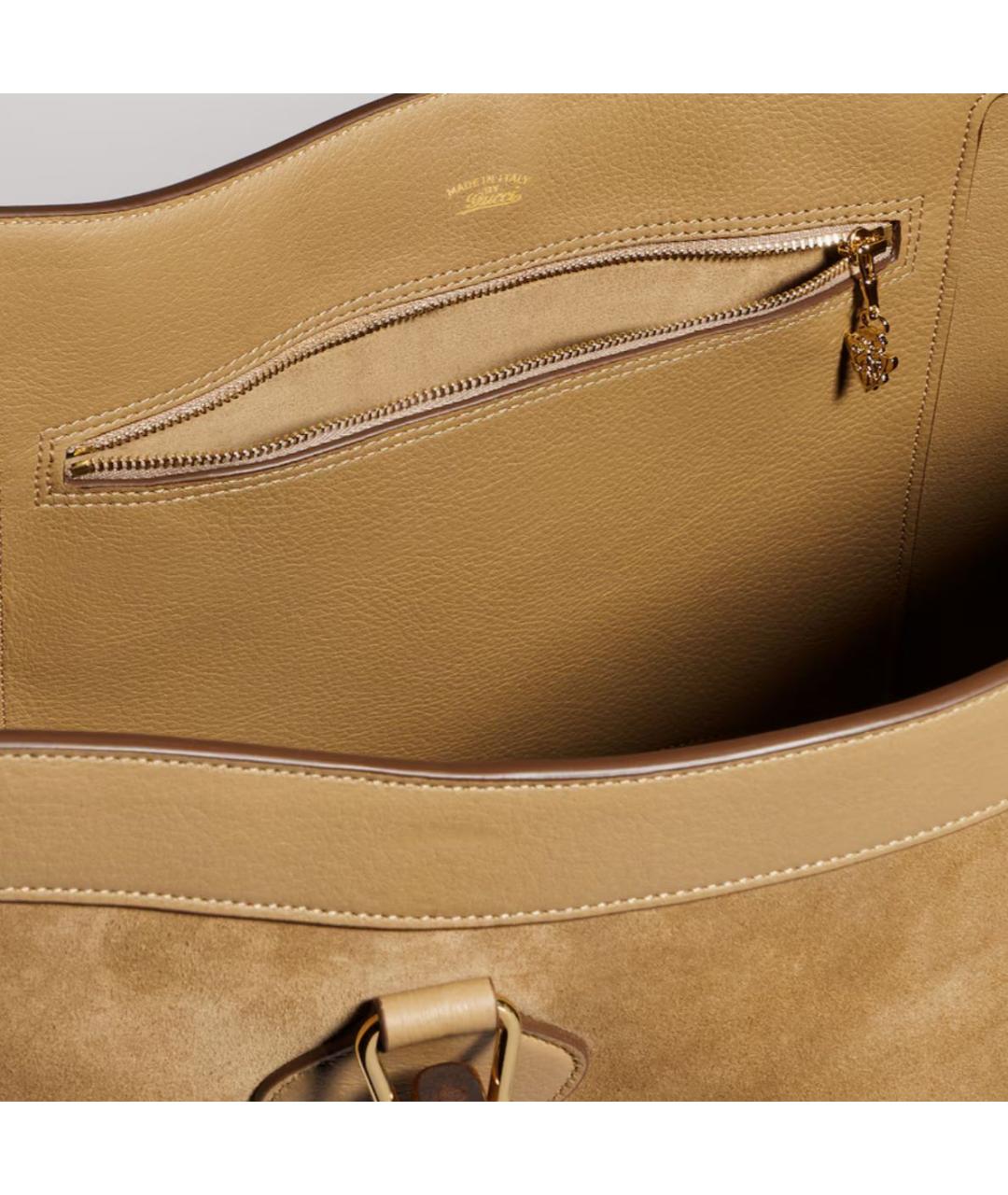 GUCCI Горчичная сумка тоут, фото 5