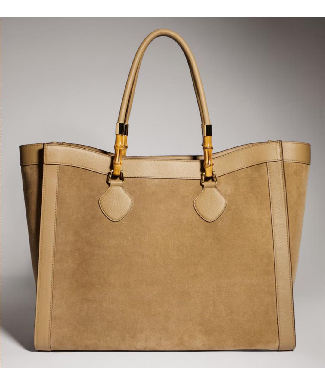 GUCCI Горчичная сумка тоут, фото 4