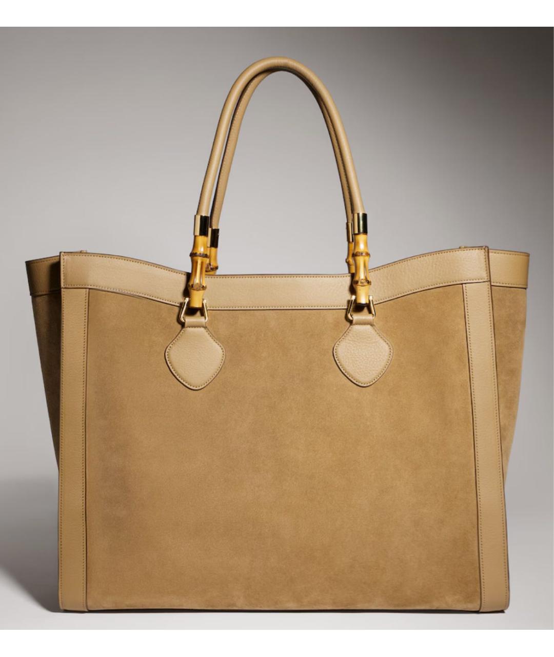 GUCCI Горчичная сумка тоут, фото 7