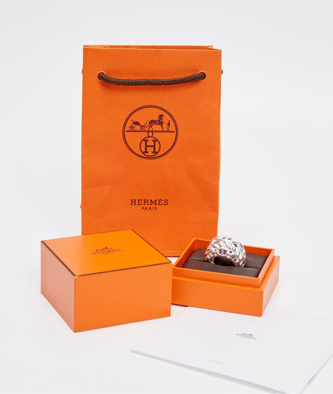 HERMES Серебряное серебряное кольцо, фото 4