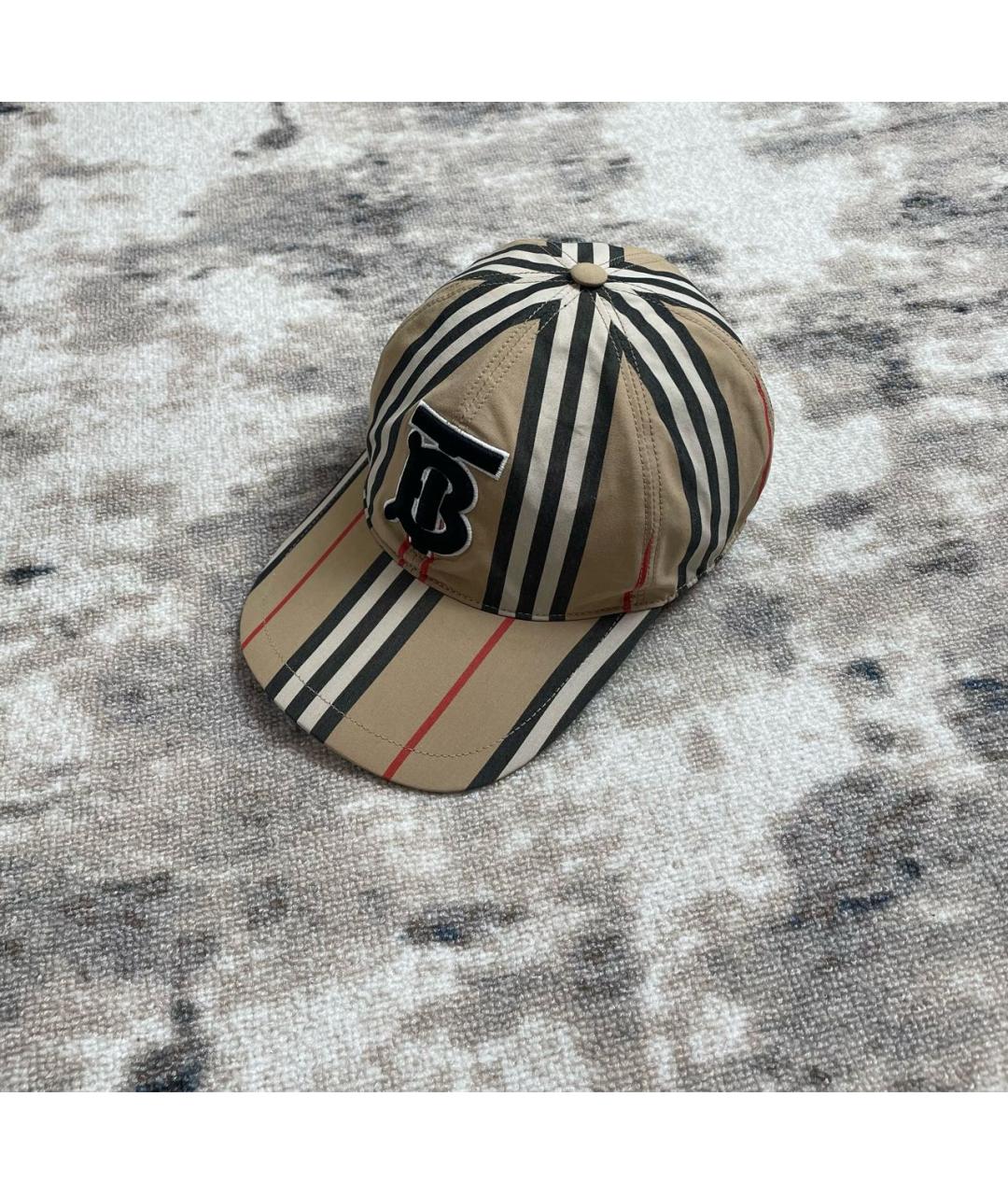 BURBERRY Бежевая хлопковая кепка/бейсболка, фото 3