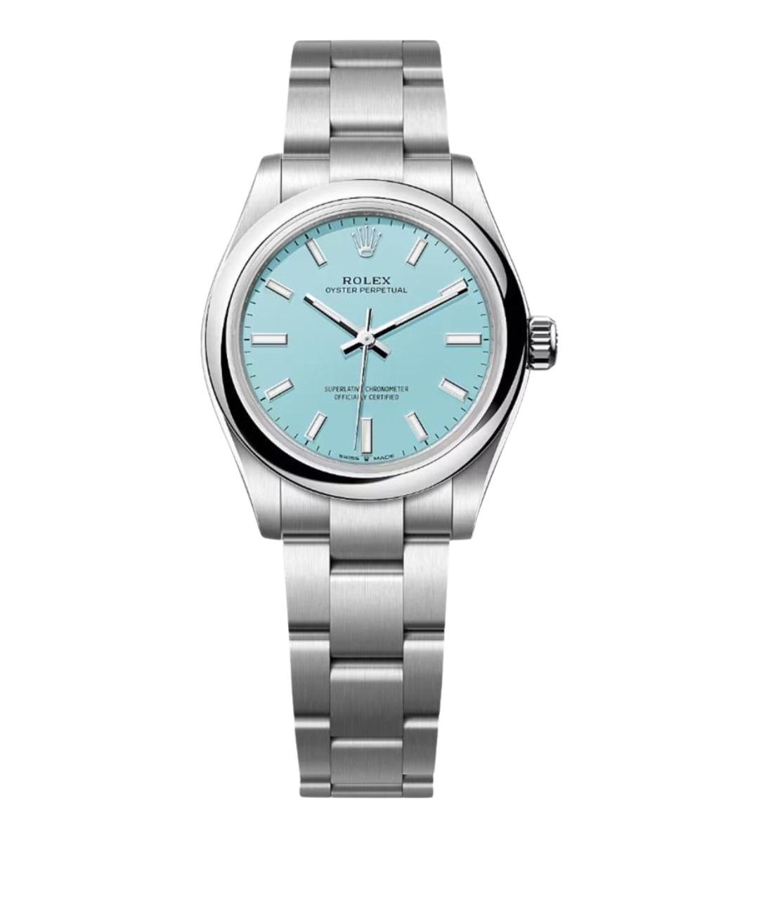 ROLEX Бирюзовые металлические часы, фото 1