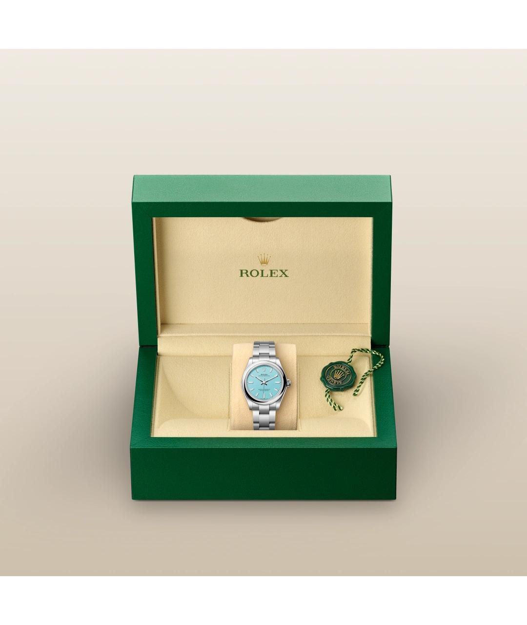 ROLEX Бирюзовые металлические часы, фото 3