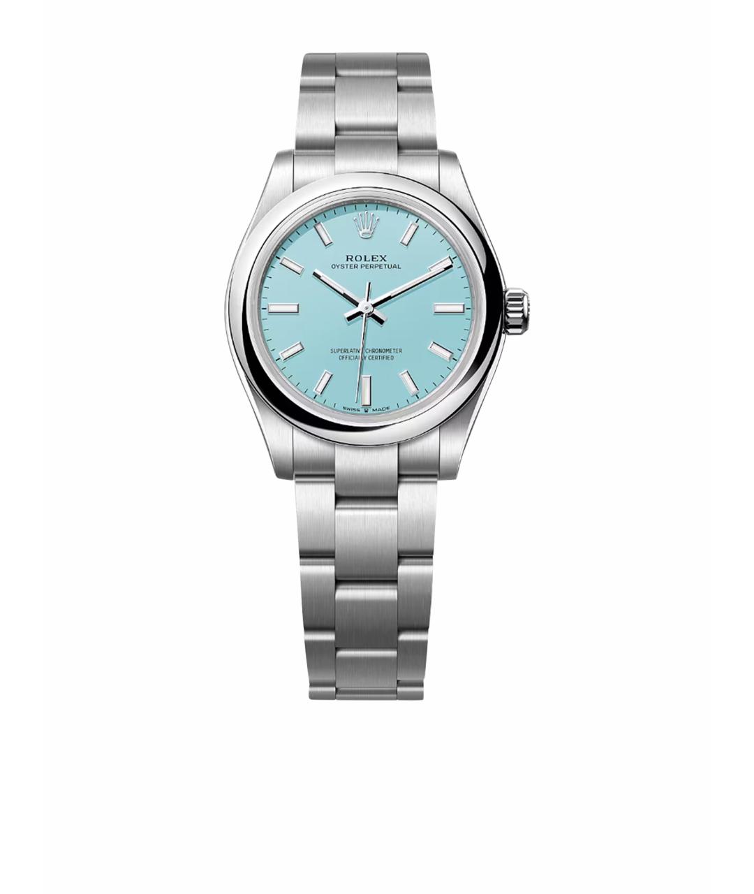 ROLEX Бирюзовые металлические часы, фото 1