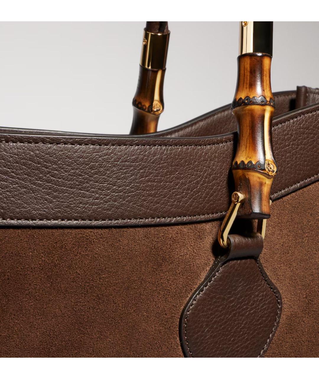 GUCCI Коричневая сумка тоут, фото 4