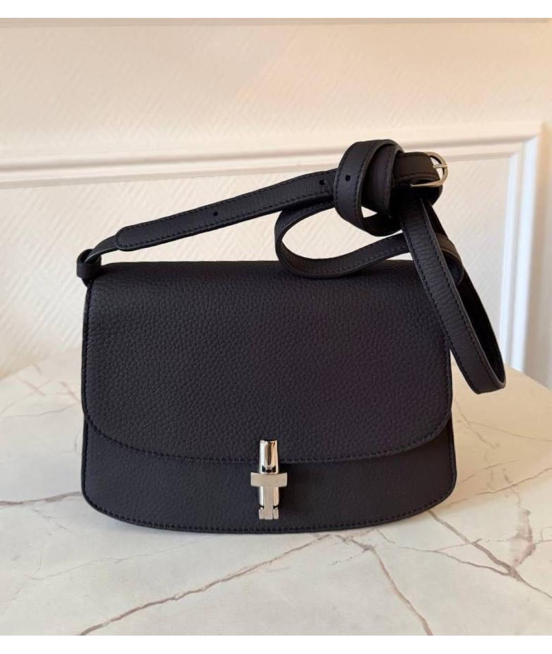 THE ROW Черная кожаная сумка через плечо, фото 5