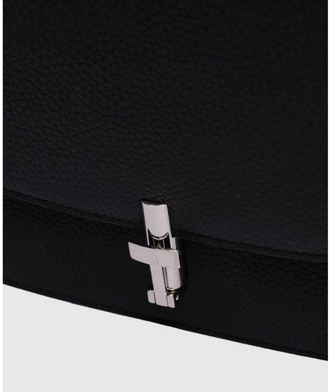 THE ROW Черная кожаная сумка через плечо, фото 3