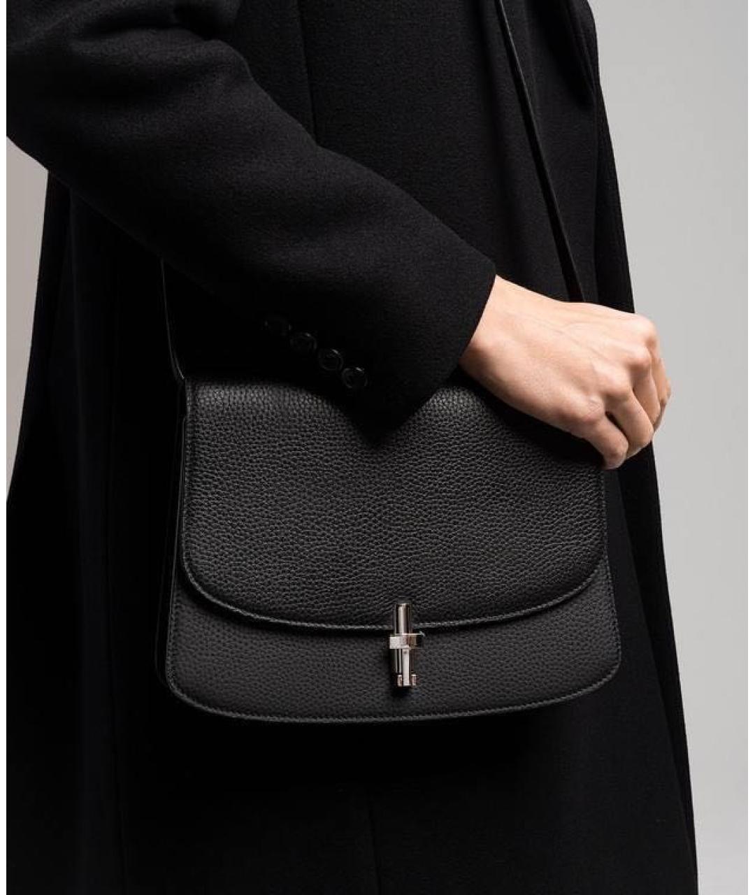 THE ROW Черная кожаная сумка через плечо, фото 4