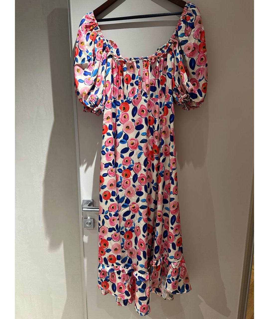 FOR LOVE AND LEMONS Мульти атласное платье, фото 2