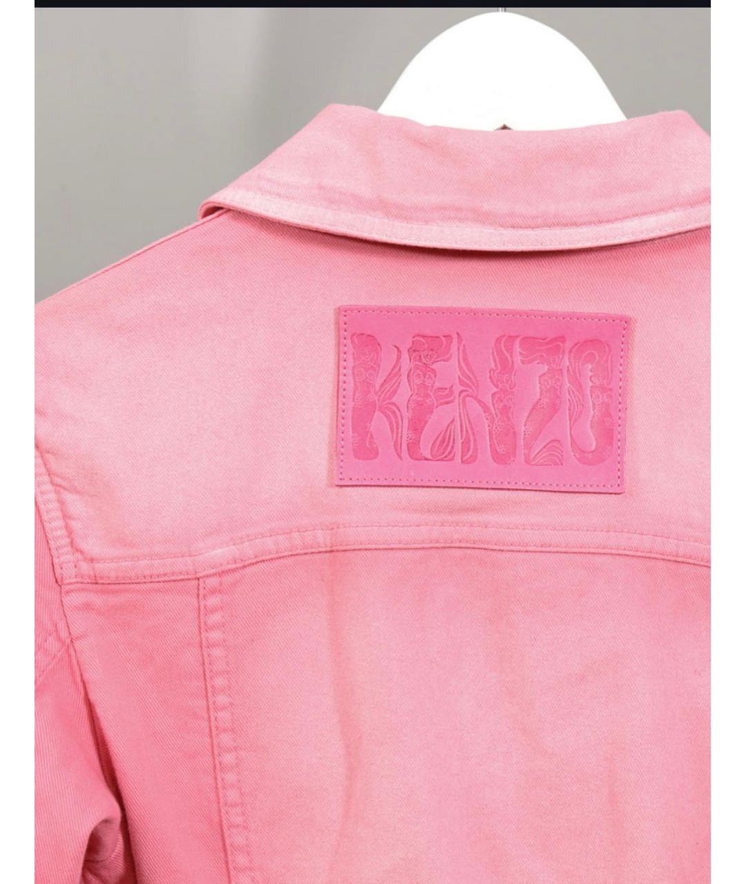 KENZO Розовый деним комбинезон, фото 3