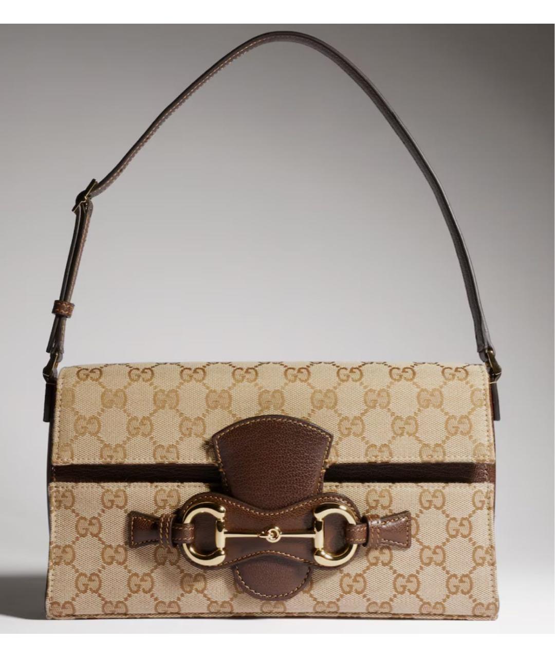 GUCCI Бежевая сумка с короткими ручками, фото 7