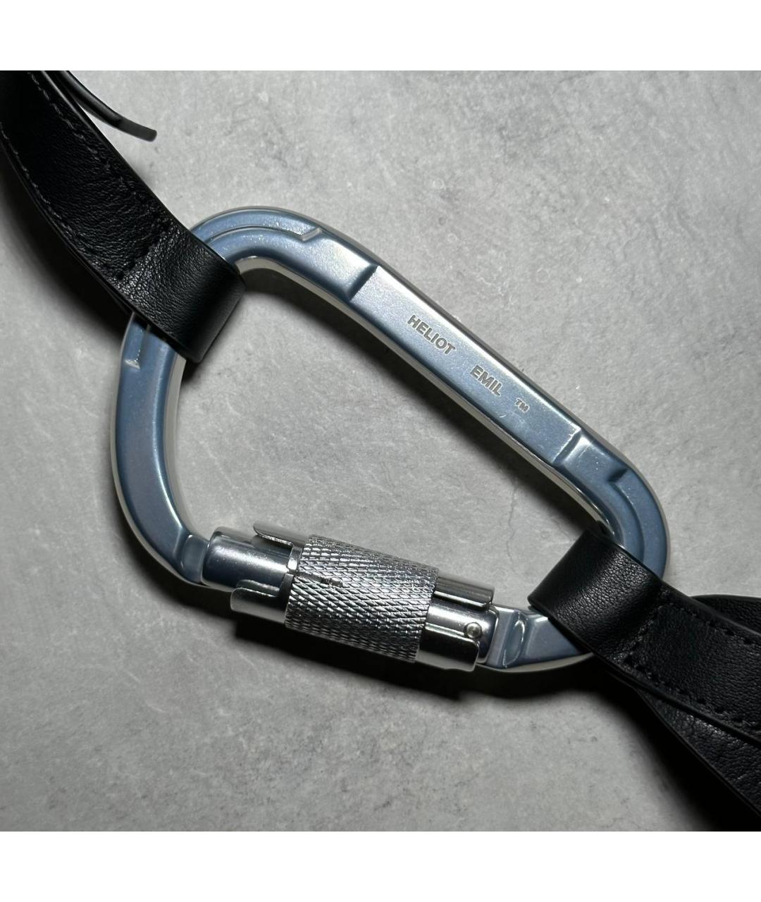 HELIOT EMIL Черная кожаная сумка на плечо, фото 6