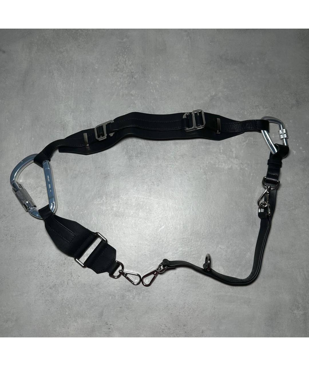 HELIOT EMIL Черная кожаная сумка на плечо, фото 8