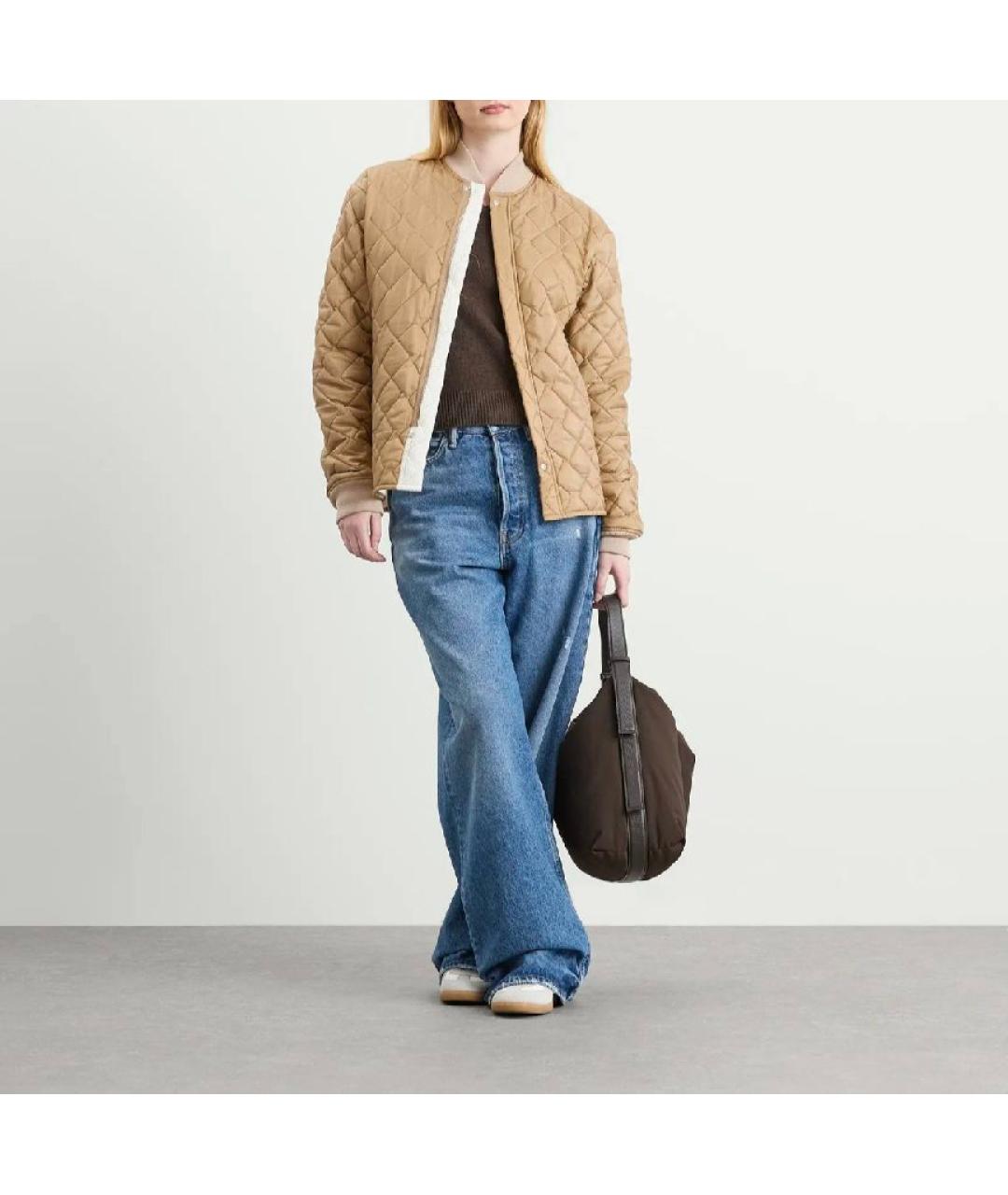 MAISON MARGIELA Бежевая полиамидовая куртка, фото 9
