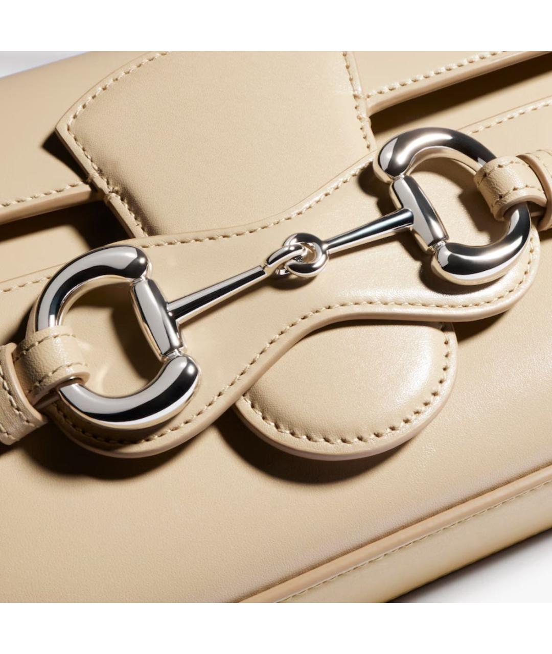GUCCI Бежевая сумка с короткими ручками, фото 3