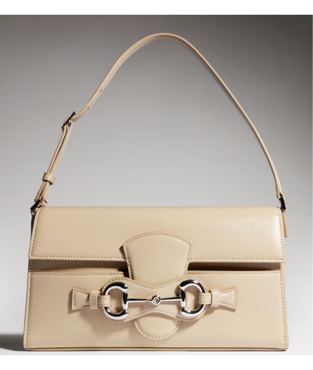 GUCCI Бежевая сумка с короткими ручками, фото 6