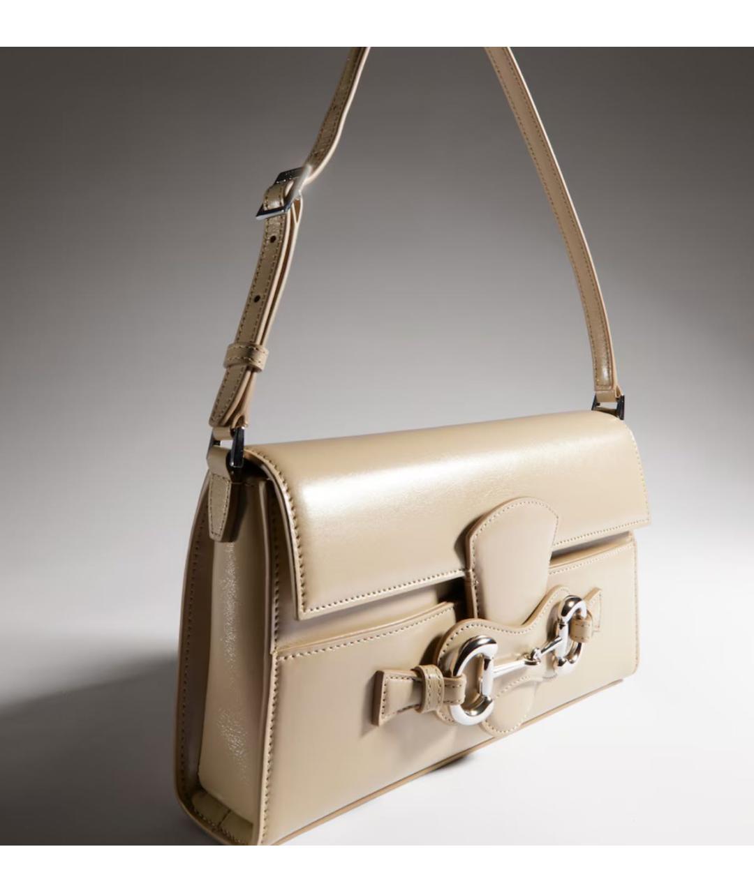 GUCCI Бежевая сумка с короткими ручками, фото 2