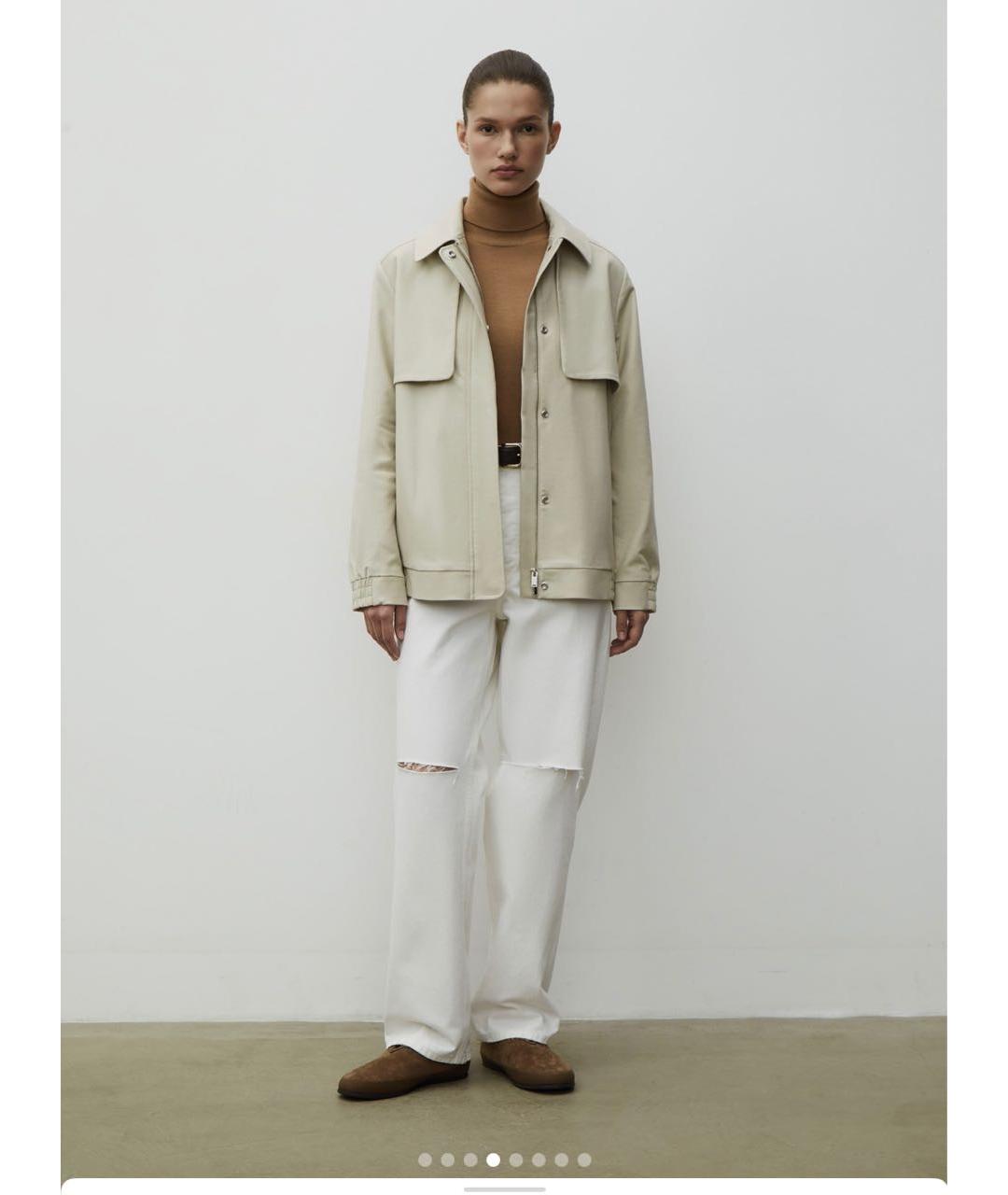 12 STOREEZ Бежевая хлопковая куртка, фото 5