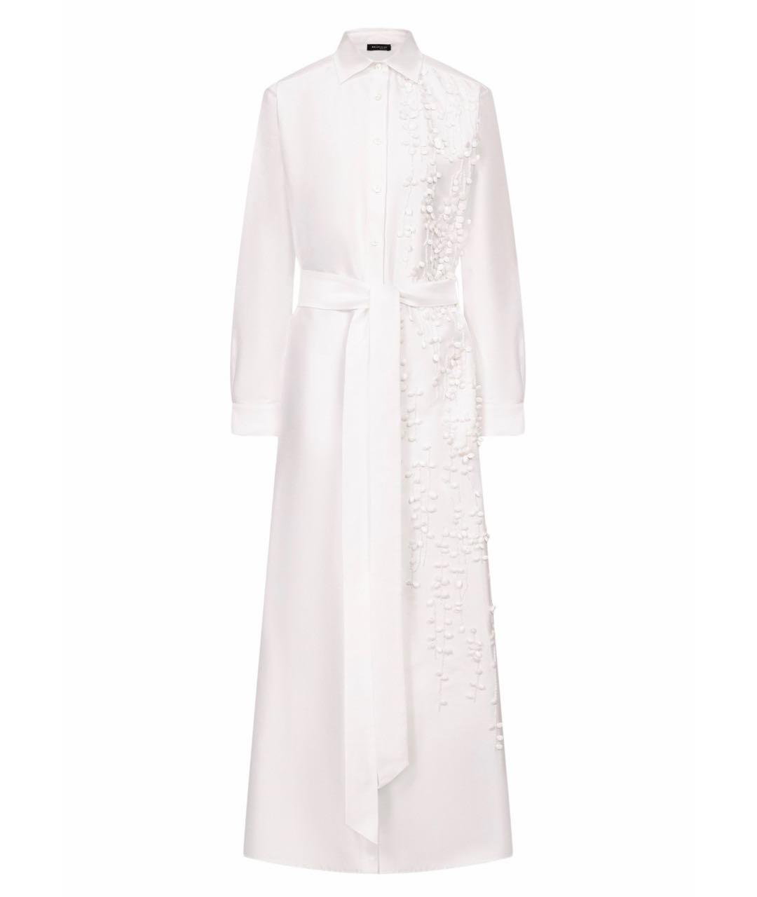 KITON Белое хлопковое вечернее платье, фото 5