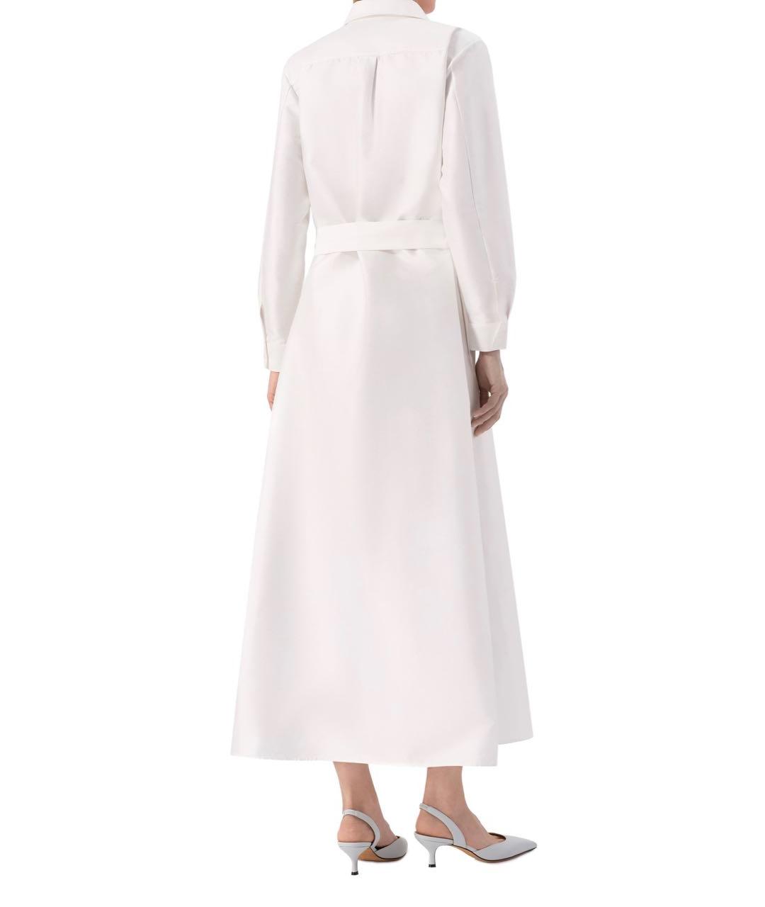 KITON Белое хлопковое вечернее платье, фото 3