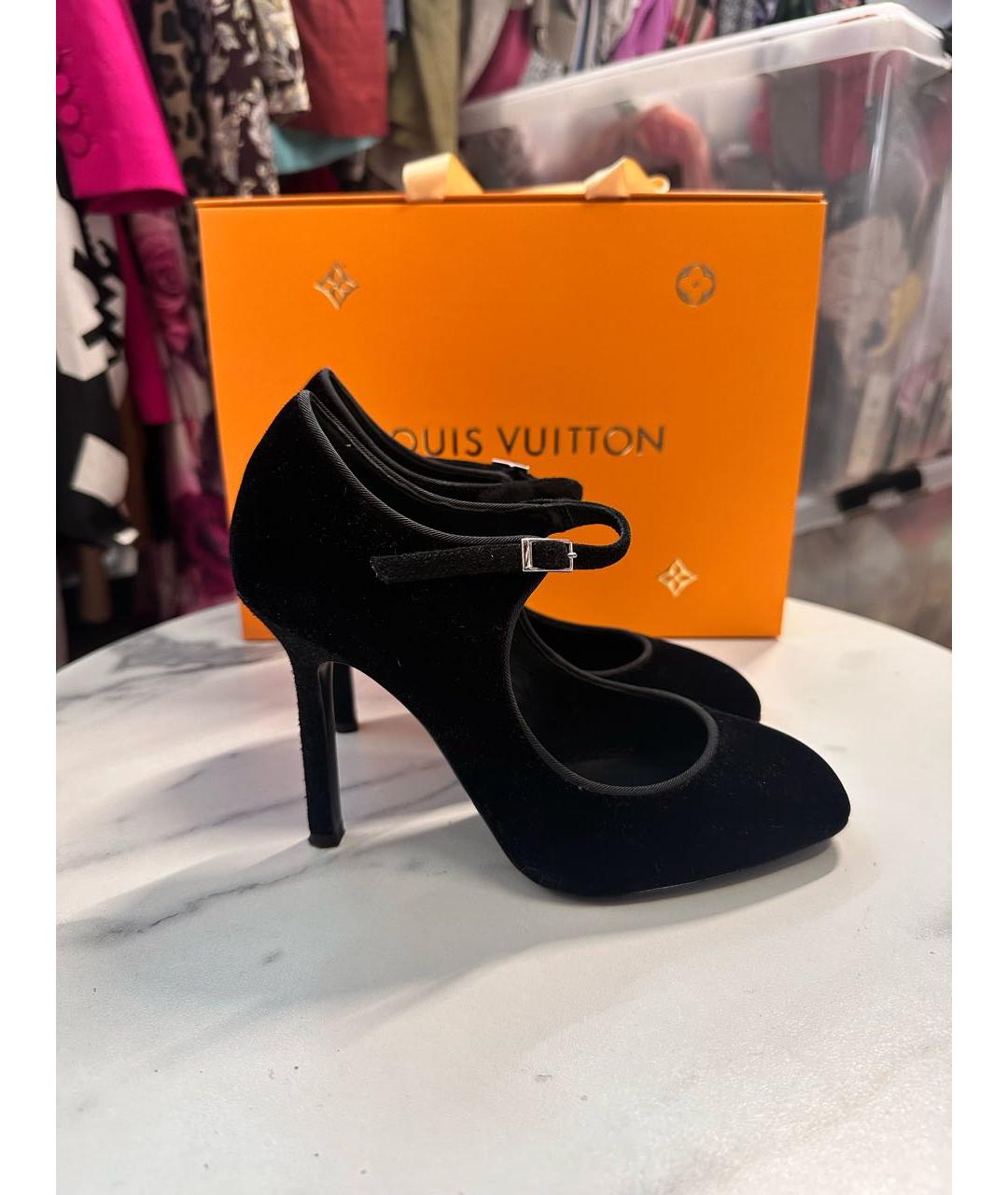 GIUSEPPE ZANOTTI DESIGN Черные бархатные туфли, фото 8