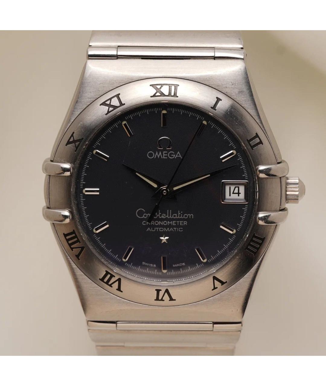 OMEGA Темно-синие часы, фото 2