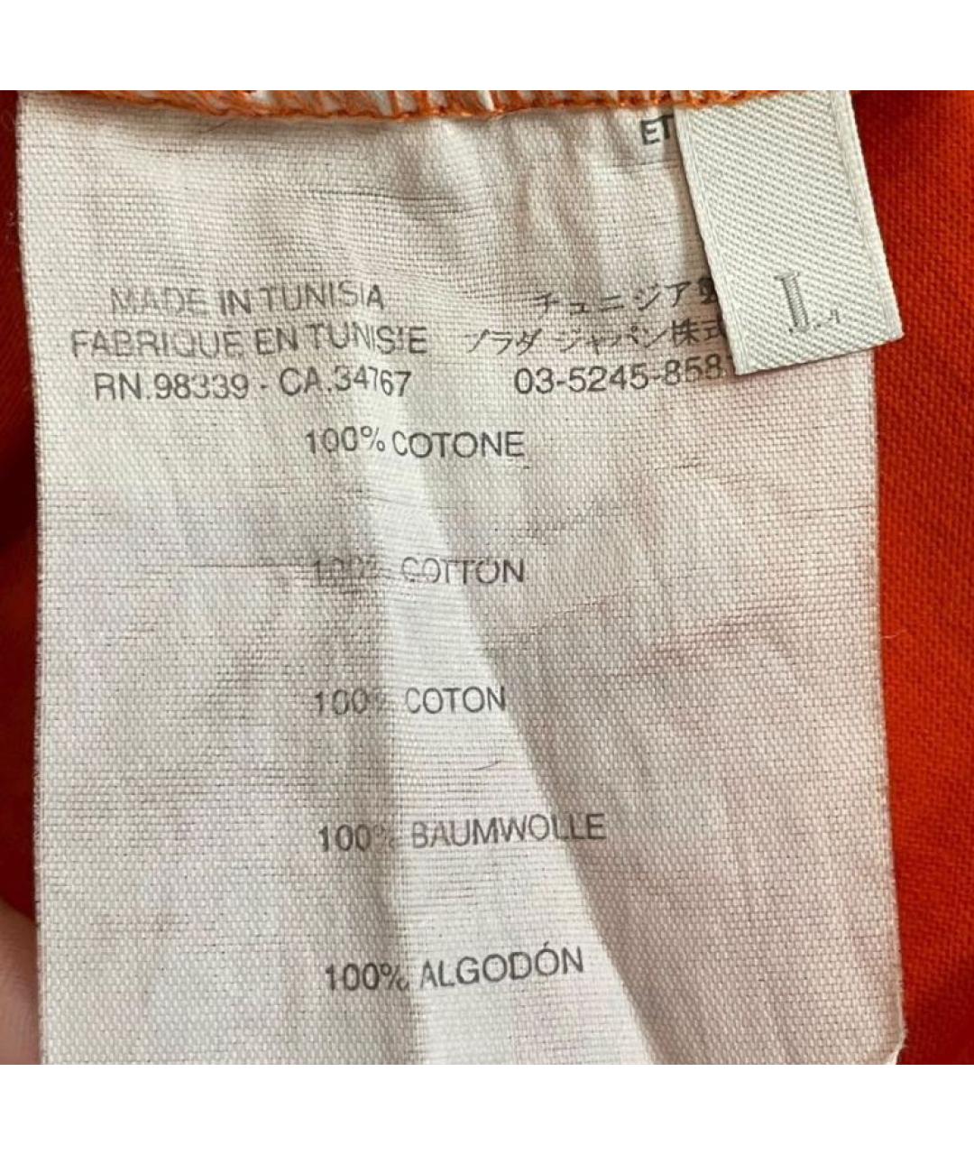 PRADA Красная хлопковая майка, фото 5