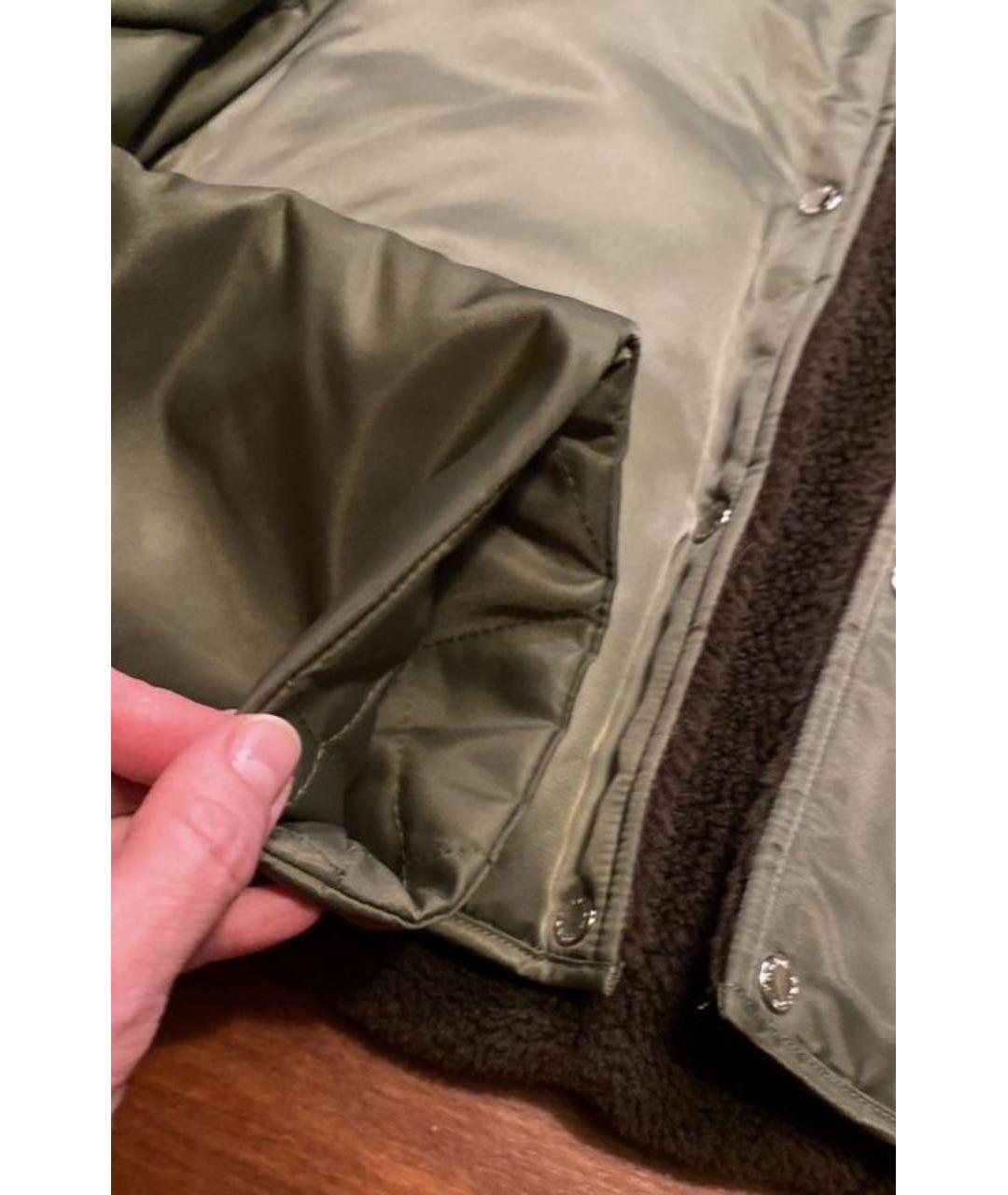PRADA Хаки вискозная куртка, фото 2