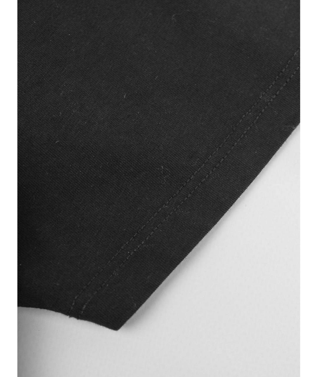 MM6 MAISON MARGIELA Черная хлопковая футболка, фото 5