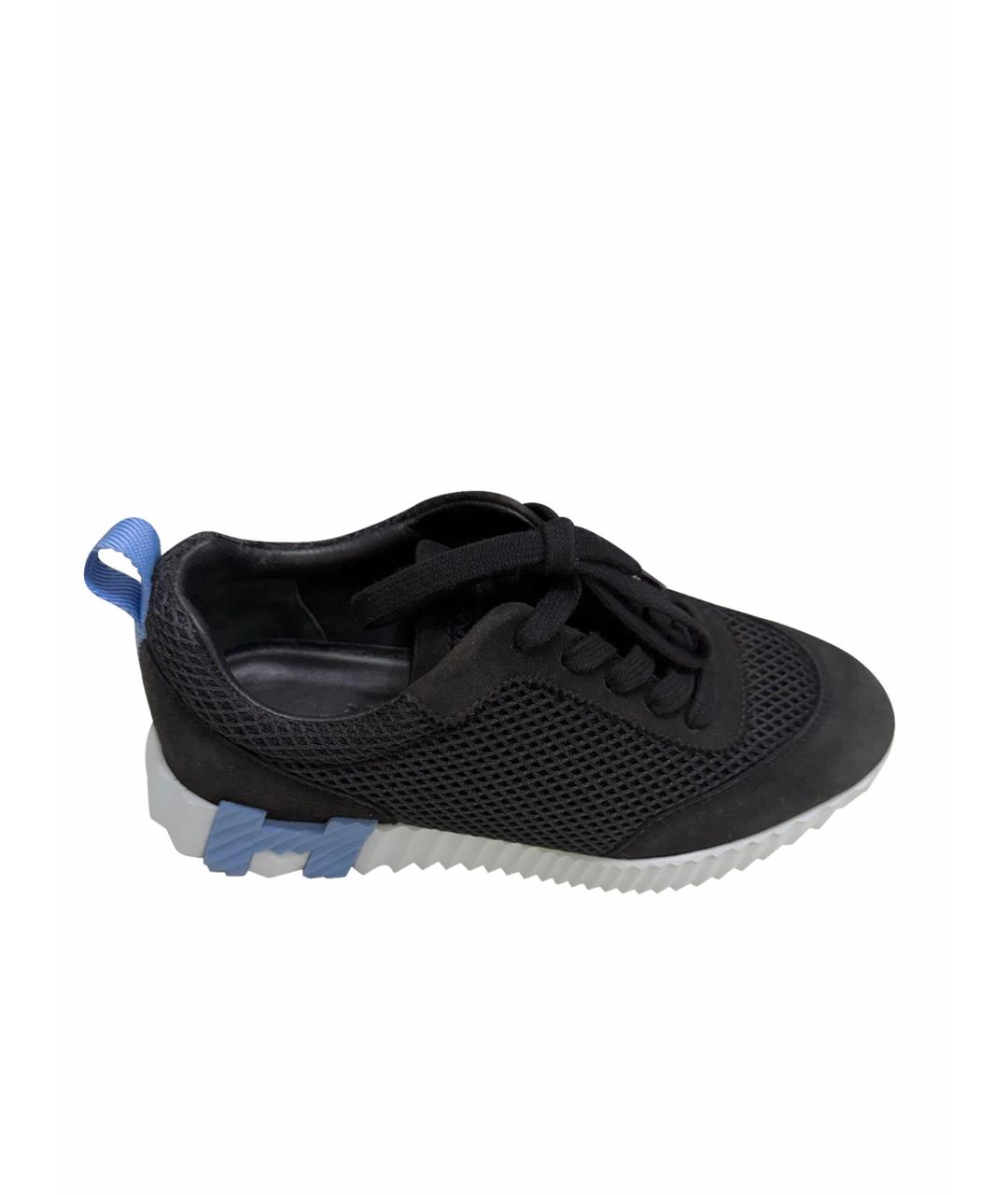 HERMES Черные кроссовки, фото 1