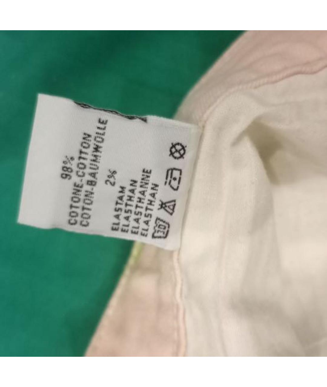 ROBERTO CAVALLI Мульти хлопко-эластановые прямые джинсы, фото 7