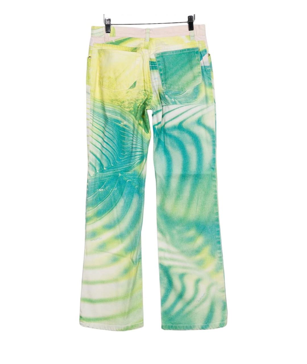 ROBERTO CAVALLI Мульти хлопко-эластановые прямые джинсы, фото 2