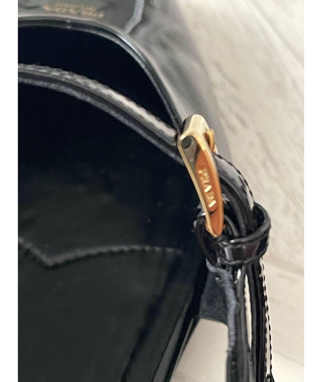 PRADA Черные балетки из лакированной кожи, фото 8